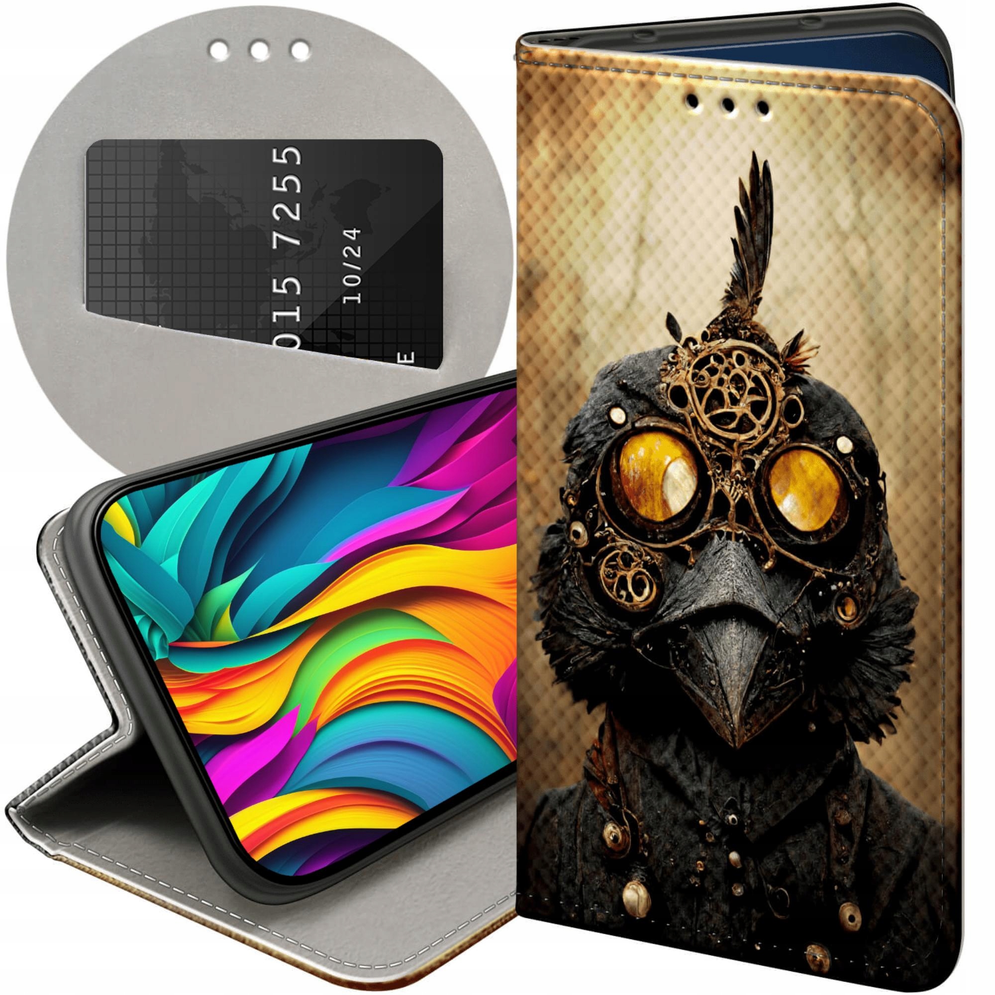 Etui Z Klapką Do Xiaomi Redmi A1 Steampunk Maszyny Laboratoria Case