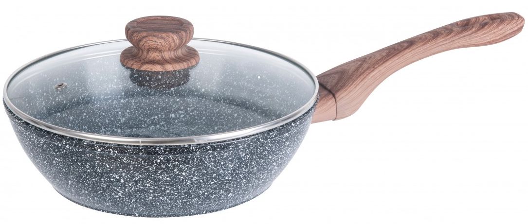 

Patelnia Wok marmurkowa granitowa Pokrywka 24cm