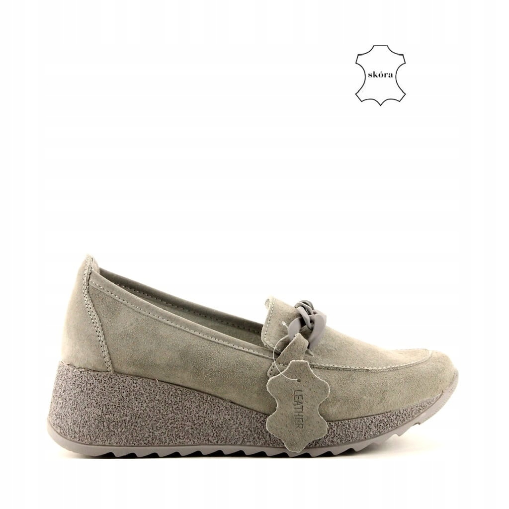 iBUTY Mokasíny Na Silné Podrážce 3632 Šedé 40
