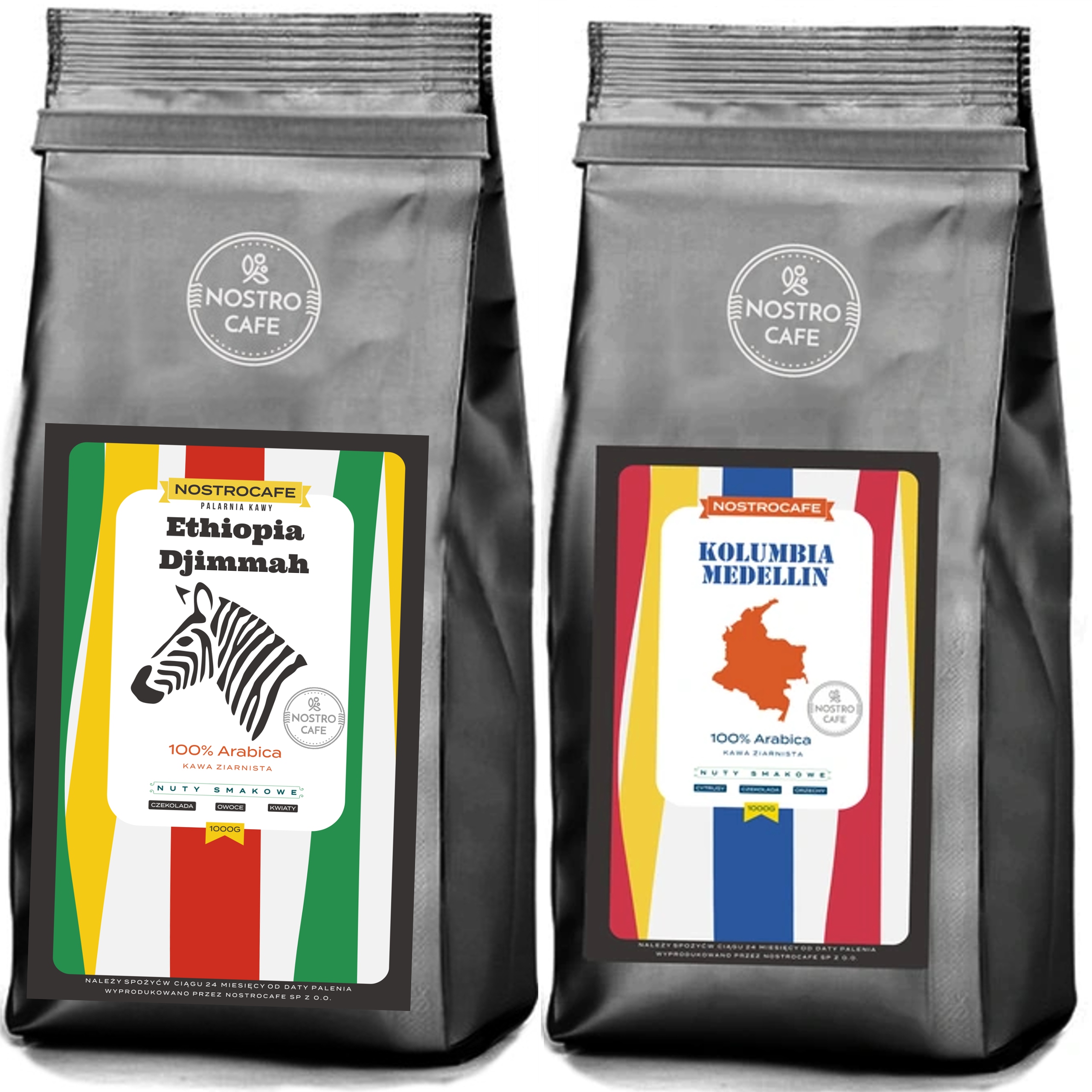 Levně Káva Zrnková 2KG Kolumbie Etiopie Dijmmah