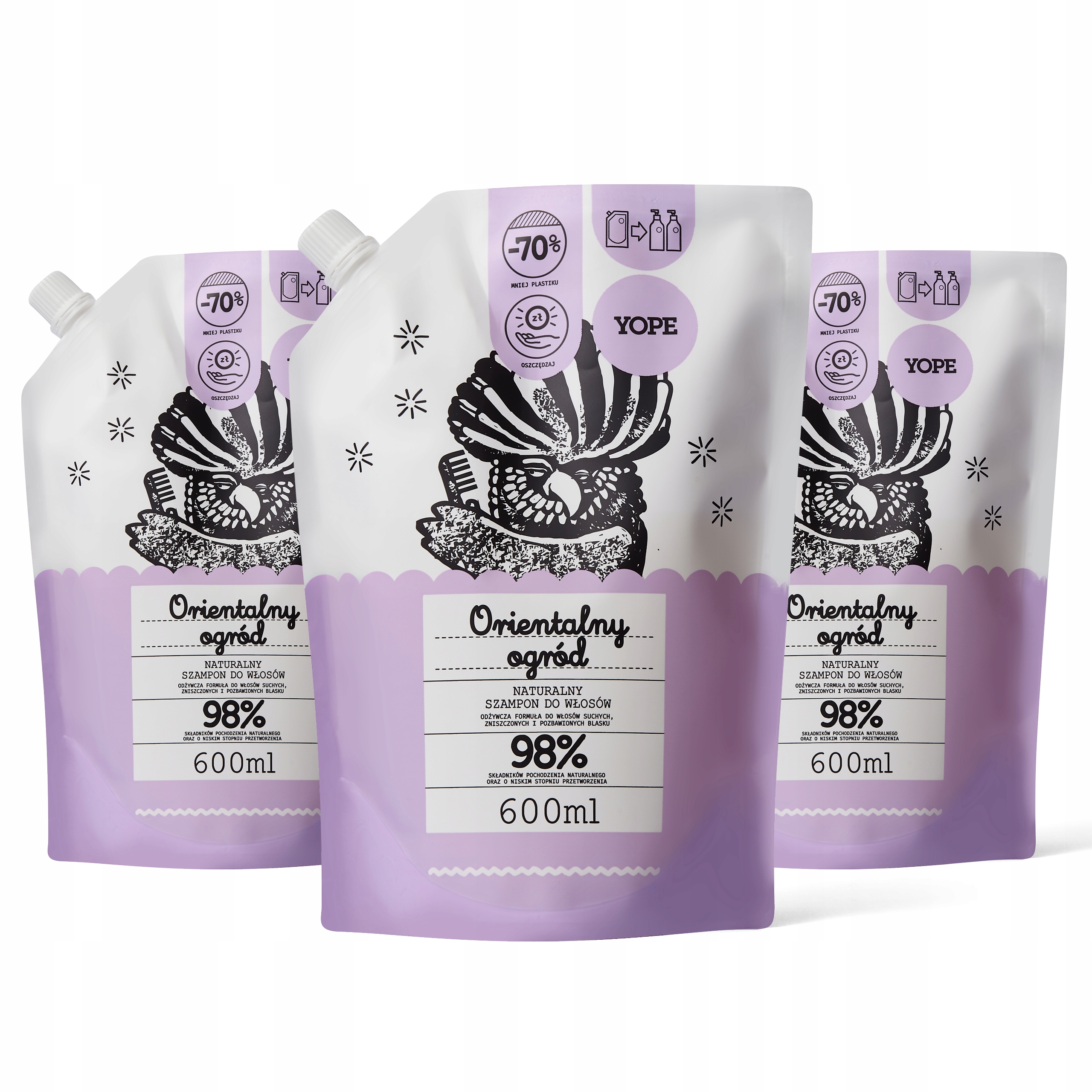 

Yope Refill Szampon Orientalny Ogród 3x600ml
