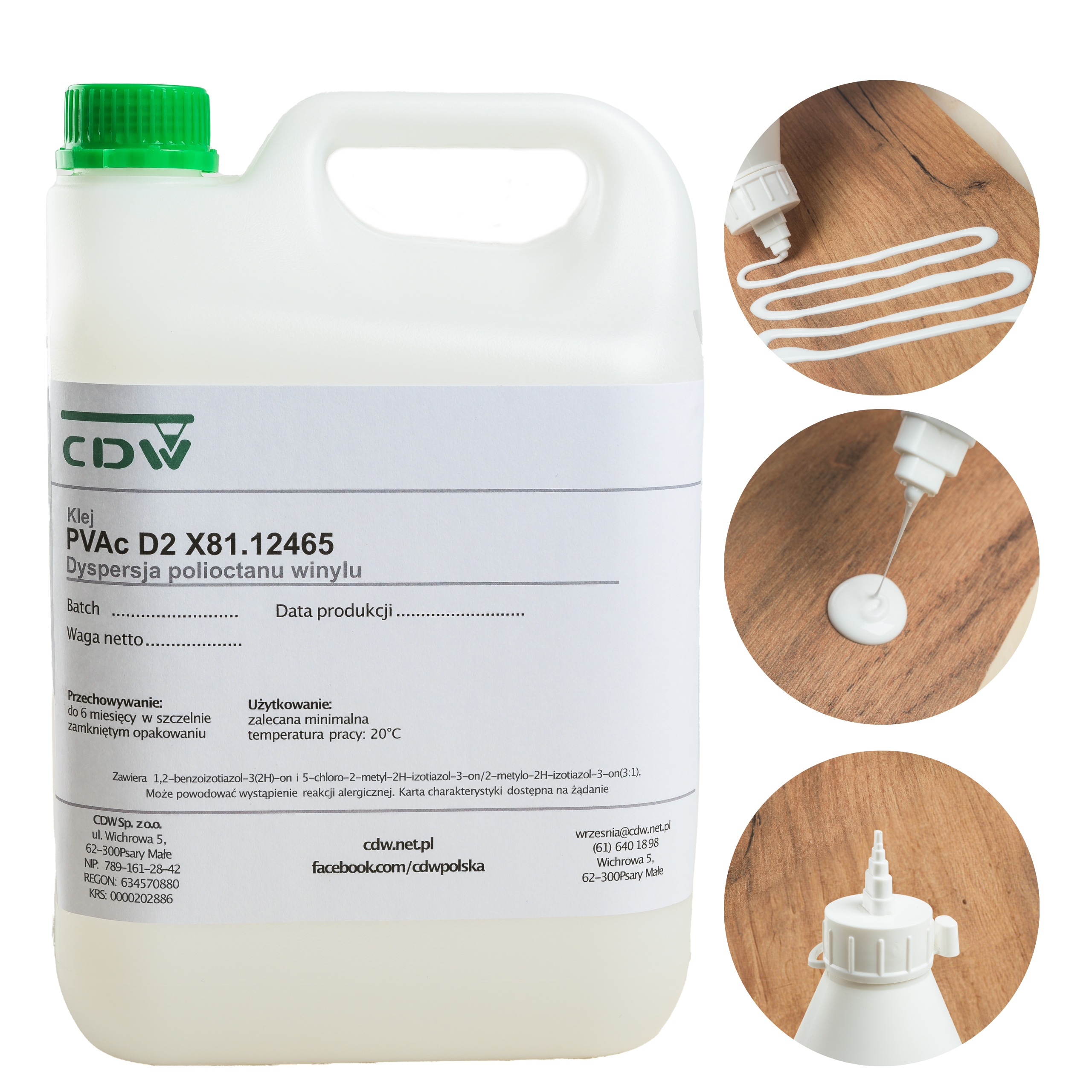 PROFESJONALNY KLEJ INTROLIGATORSKI DO PAPIERU TEKTURY DECOUPAGE 5 KG