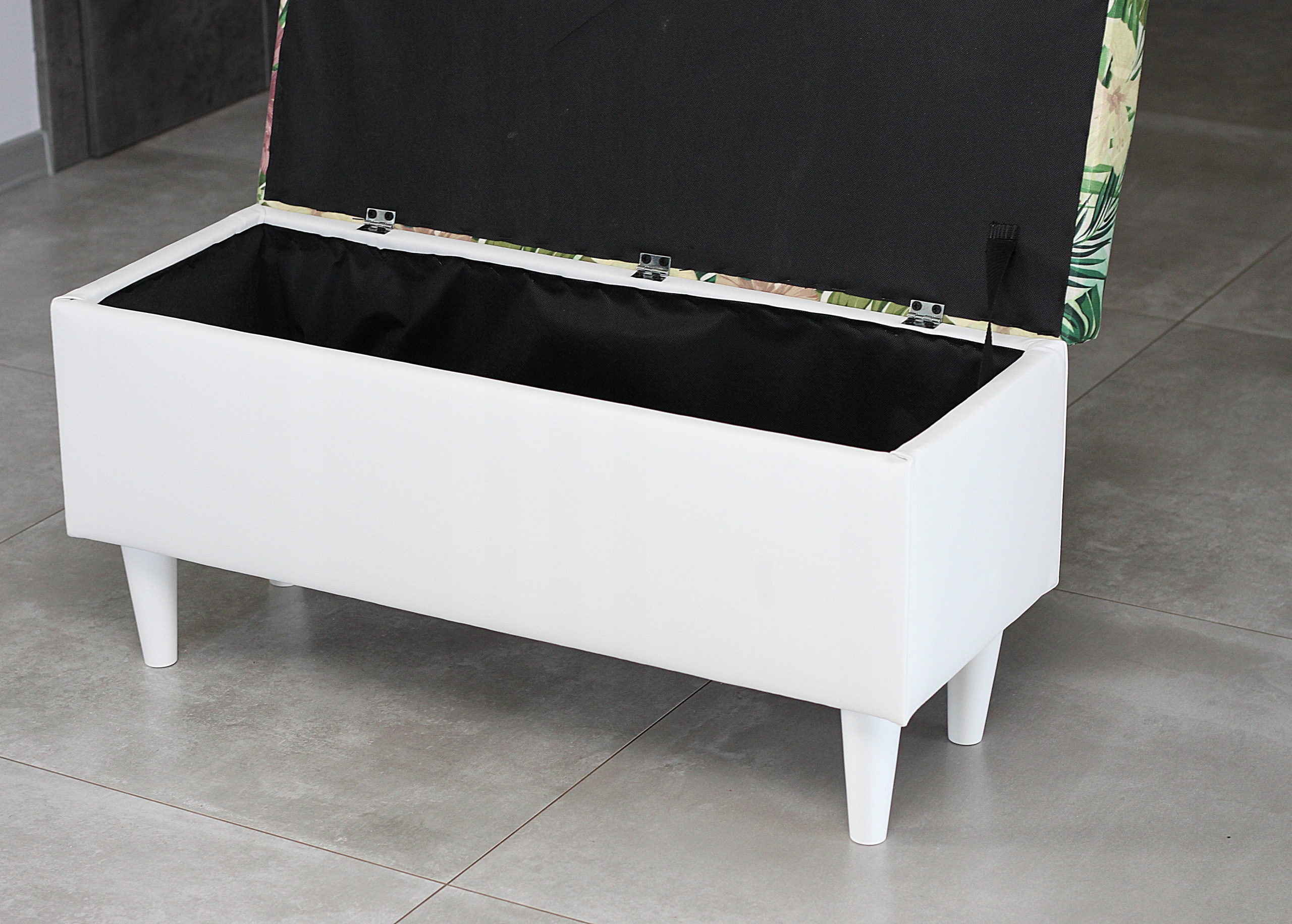 PUFA podnóżek otwierana na nogach 30x80 +MATERIAŁY Kolekcja abc