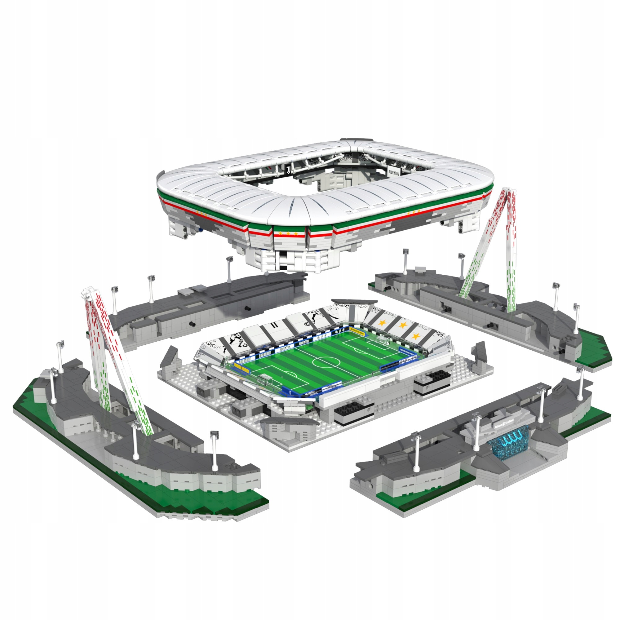 КОНСТРУКЦІЙНІ БЛОКИ CADA ALLIANZ STADIUM JUVENTUS 3638 ELEMENTS Hero / Fairy Tale none