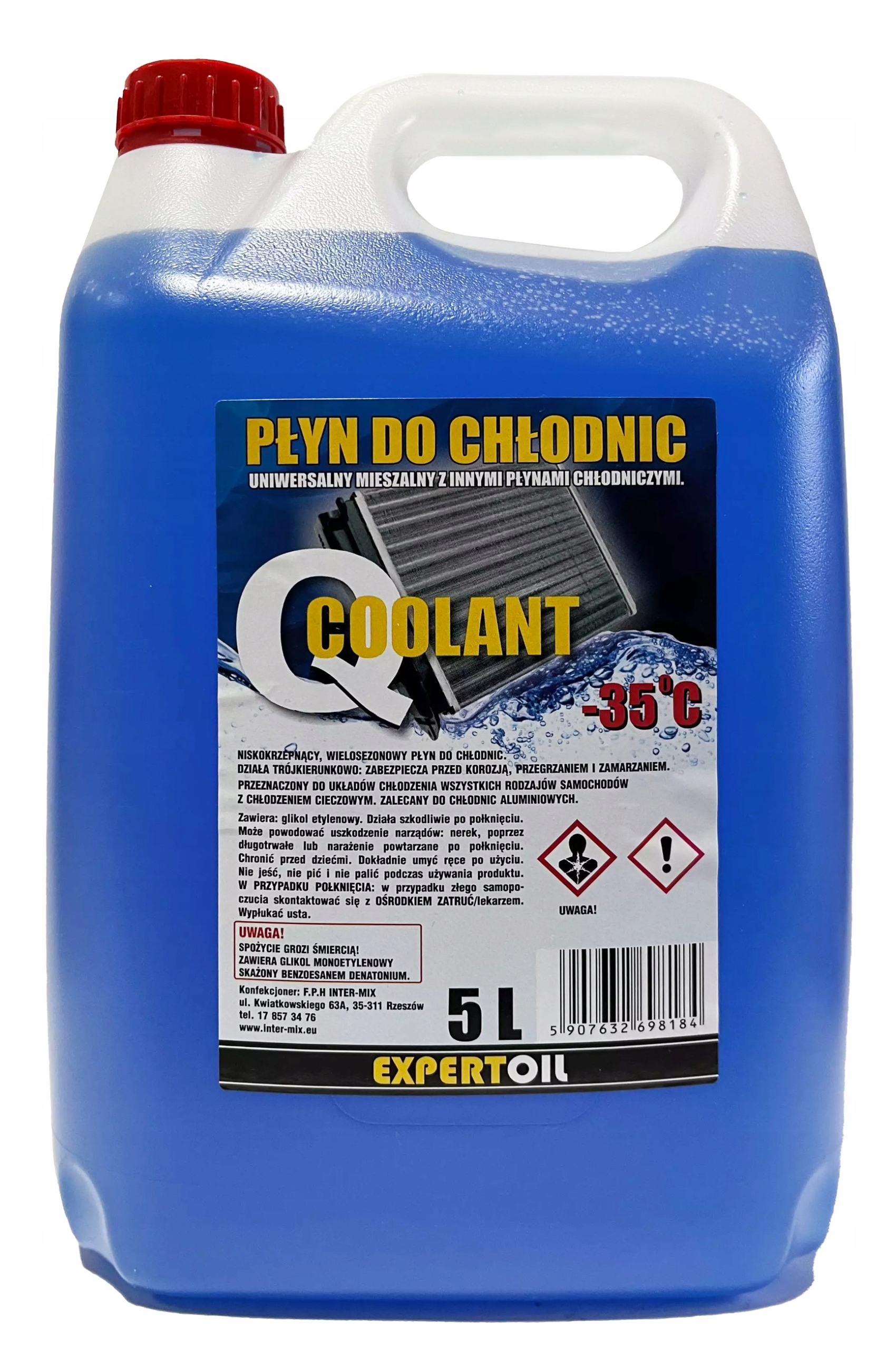 Płyn Do Chłodnic G11/G11+ Płyn Chłodniczy -35C 5L
