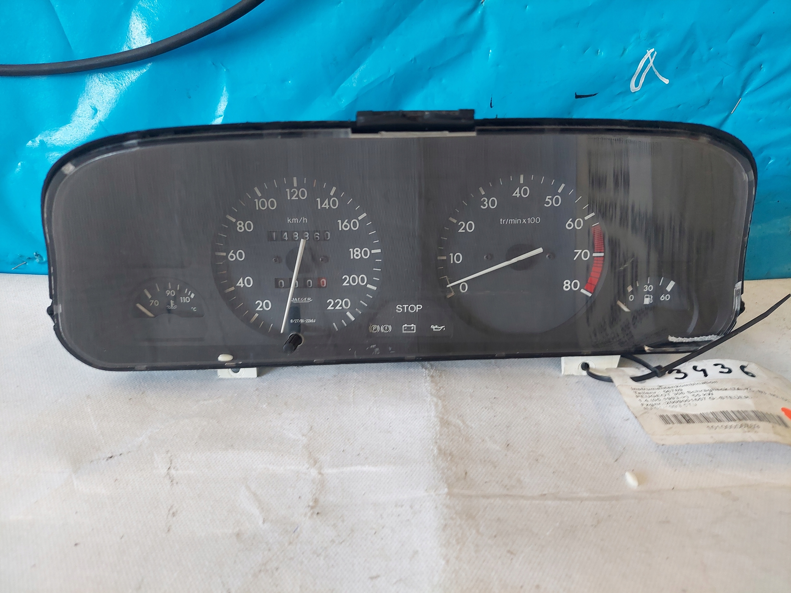 dials clock PEUGEOT 306 1.4 B 9610192480
