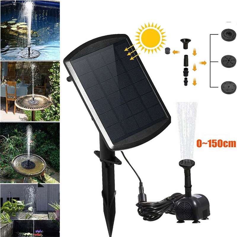 SŁONECZNA POMPA WODNA BASEN ZEWNĘTRZNY POMPA WODNA DO STAWU FONTANNA Rodzaj oczko wodne