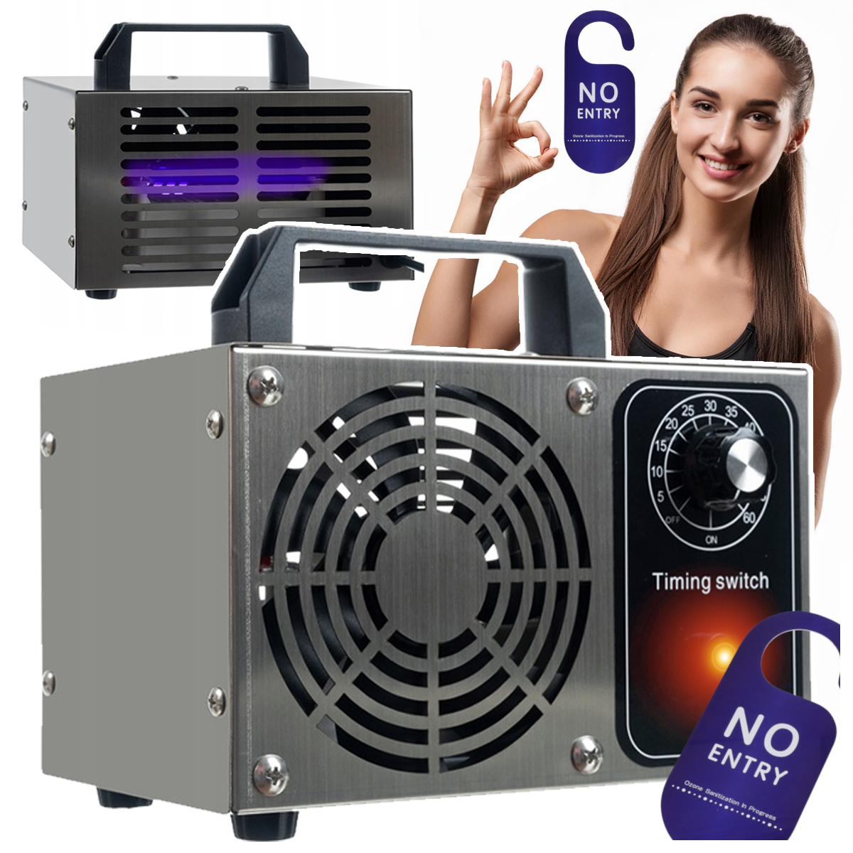 Generátor ozonu Ozonátor Čistička vzduchu 20 000 Mg/h Pro Domácnost Výkonná