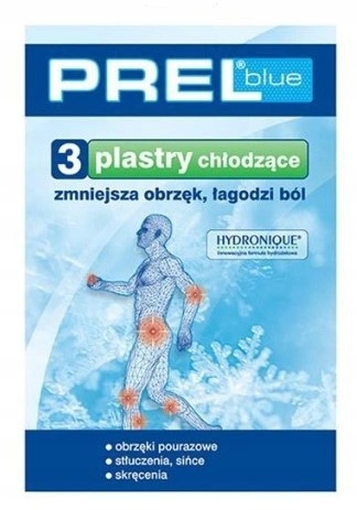 

Prel Blue Plaster chłodzący na ból obrzęk 3 sztuki