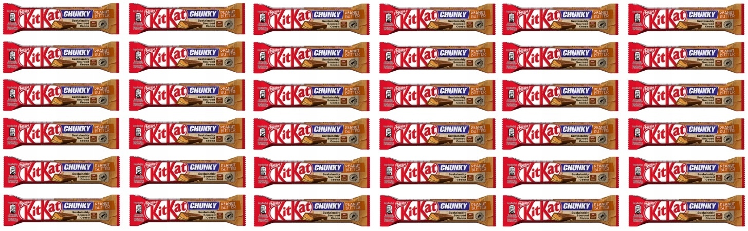 36x 42g Nestlé KitKat Chunky Peanut Butter Karton (Tyčinky)