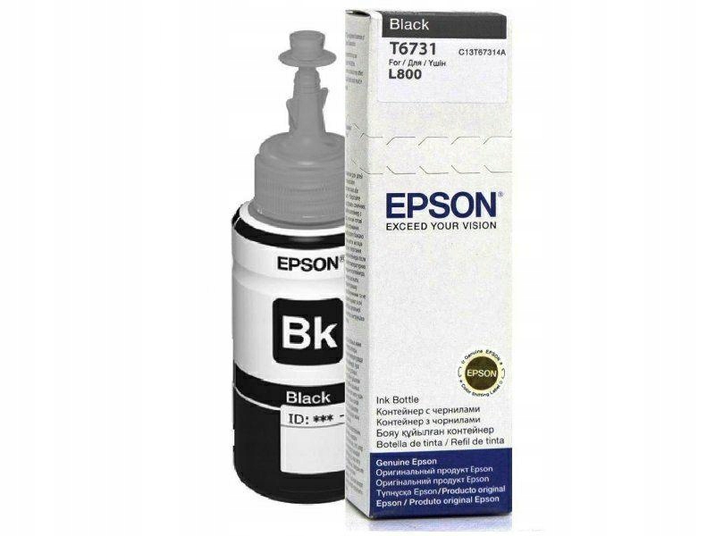 

Tusz Epson T6731 Black C13T67314A 70 ml Oryginał
