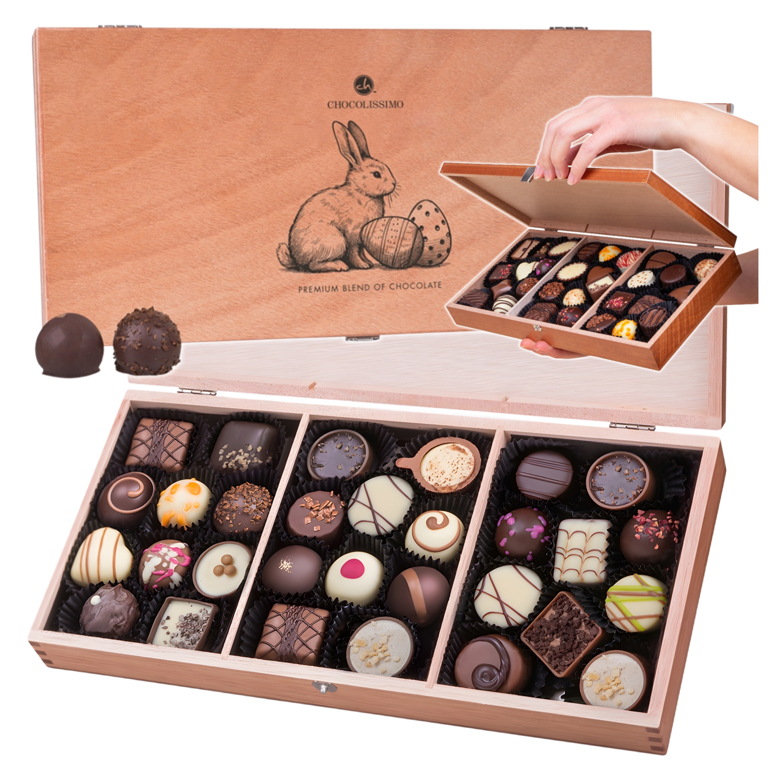 Dárek na Velikonoce čokoládu Pralinky čokoláda Belgická sladkosti 375 g