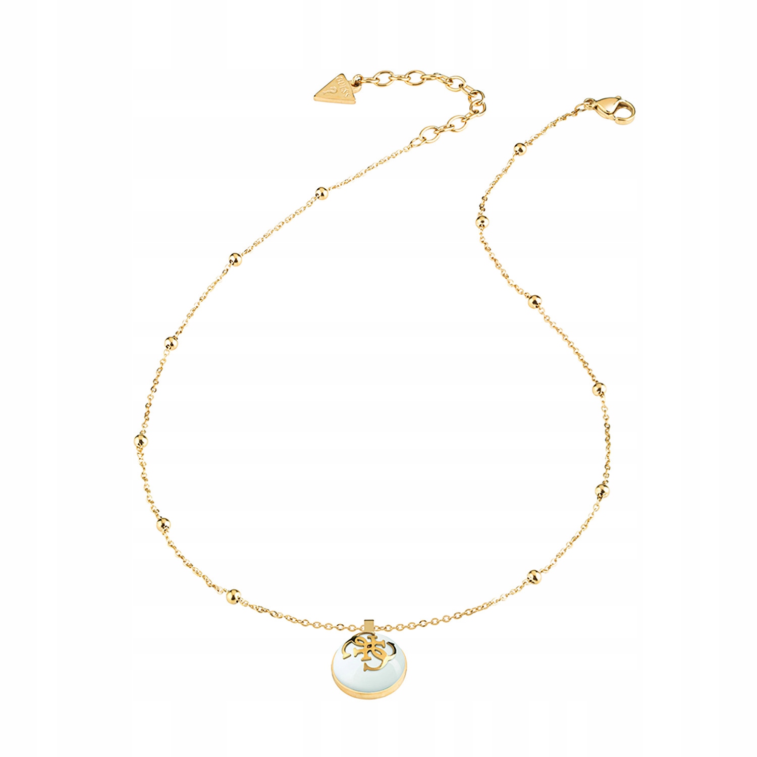 Náhrdelník Guess zlatý kruh zirkon 46 cm