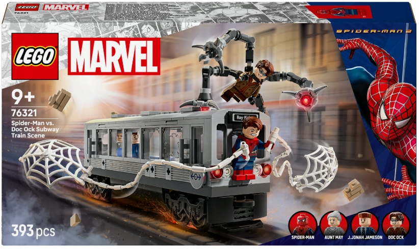 Lego Marvel Heroes 76321 Spider-Man versus Doc Ock scéna v metru