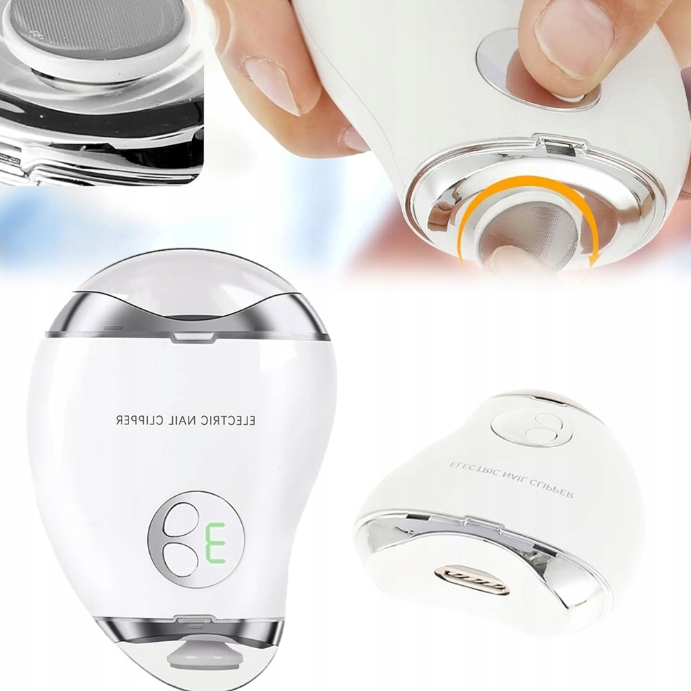 Kleštičky Na Nehty Pro Děti 2V1 Tiché 45 Db S Led Leštěním Přátelské