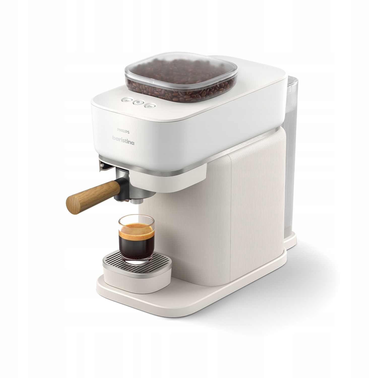 Ekspres ciśnieniowy kolbowy z młynkiem Philips Baristina biały BAR302/20