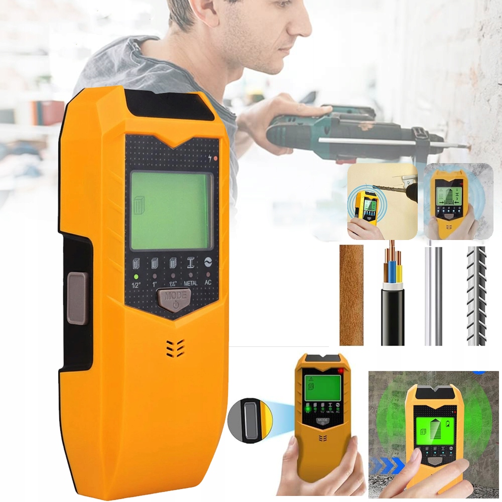 Detektor Elektrických Detekcí Dřeva, Kovu A Kabelů, 5 Režimů
