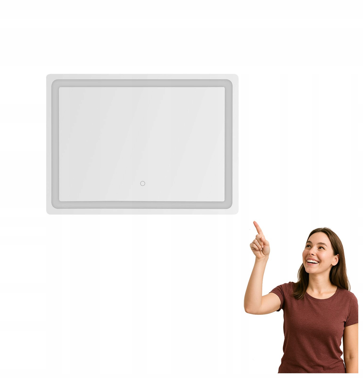 Obdĺžnikové kúpeľňové zrkadlo s Led podsvietením 24W D3003 Zuma Line