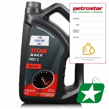 FUCHS TITAN PRO RACE S 5W40 5L