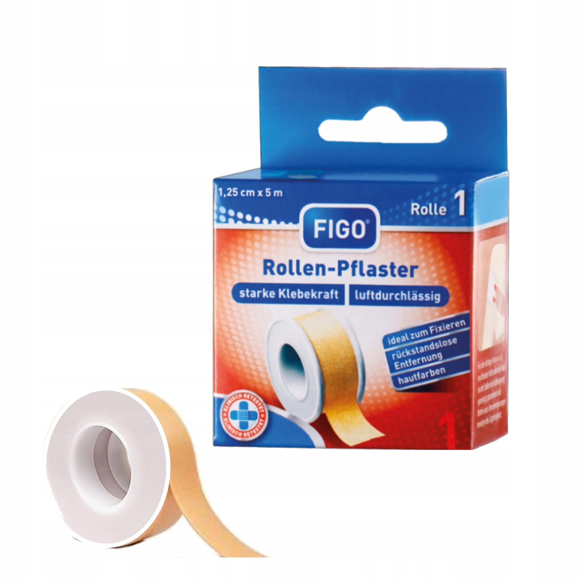 

Taśma opatrunkowa samoprzylepna w rolce 1,25cmx5m