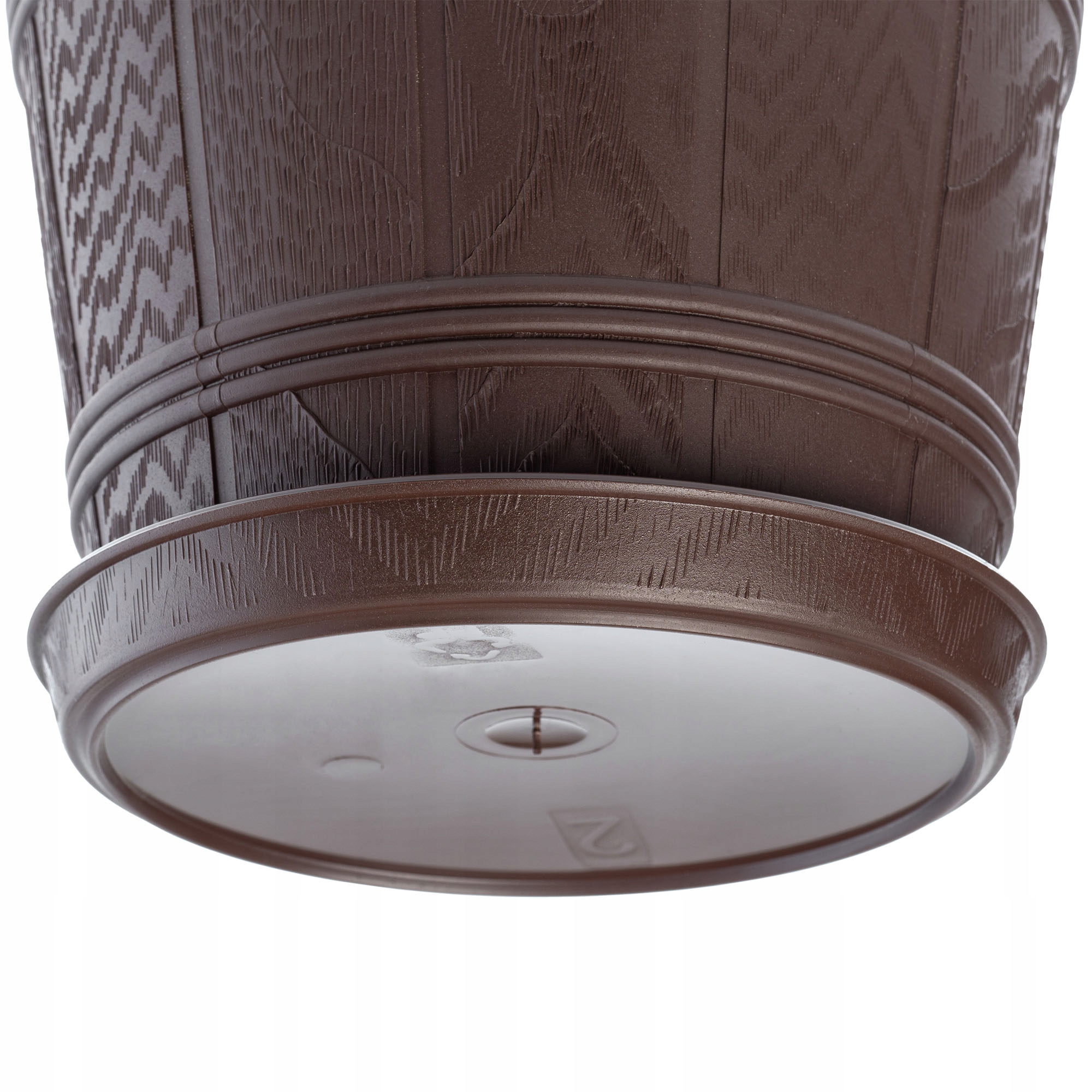 DONICZKA DONICA NA KWIATY 42cm OSŁONKA DREWNOPODOBNA KWIETNIK PLASTIKOWA Długość 42 cm