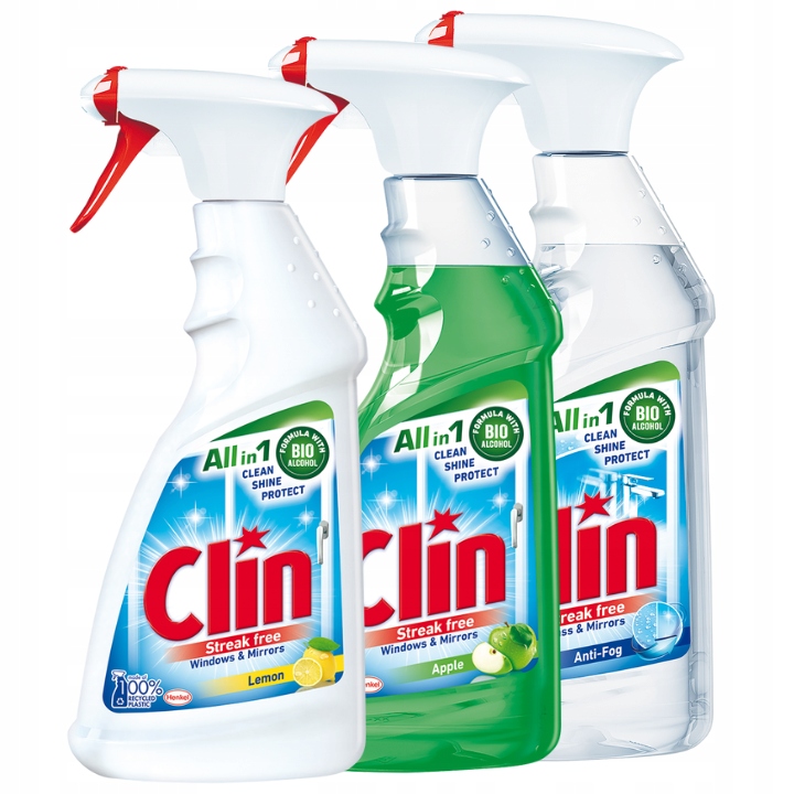

Clin Płyn do Mycia Szyb i Luster Mix 500ml x3