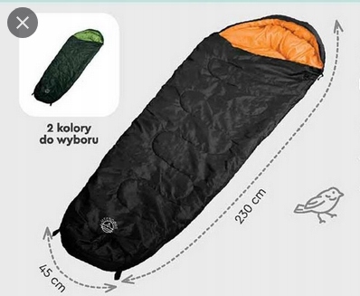 ŚPIWÓR UTENDORS ZIELONY MUMIA LEKKI CIEPŁY 230 CM Marka Utendors