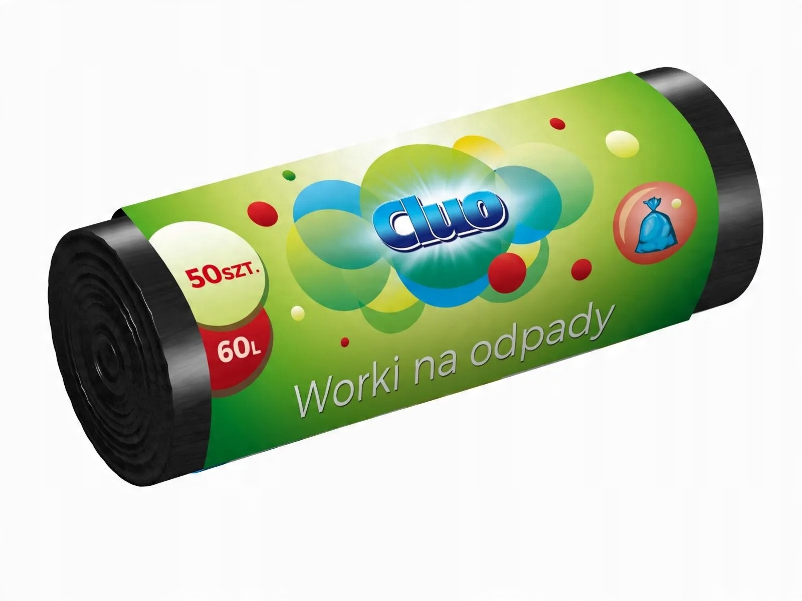 

Cluo Worki na śmieci 60 l Czarne, 50 sztuk