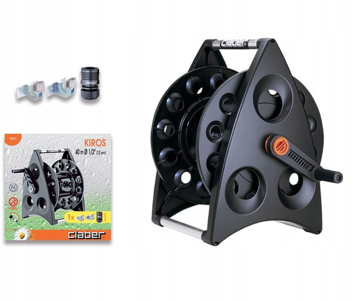 Nosidło Na Wąż Ogrodowy Kiros Claber 8921 Bęben Na Wąż Wózek