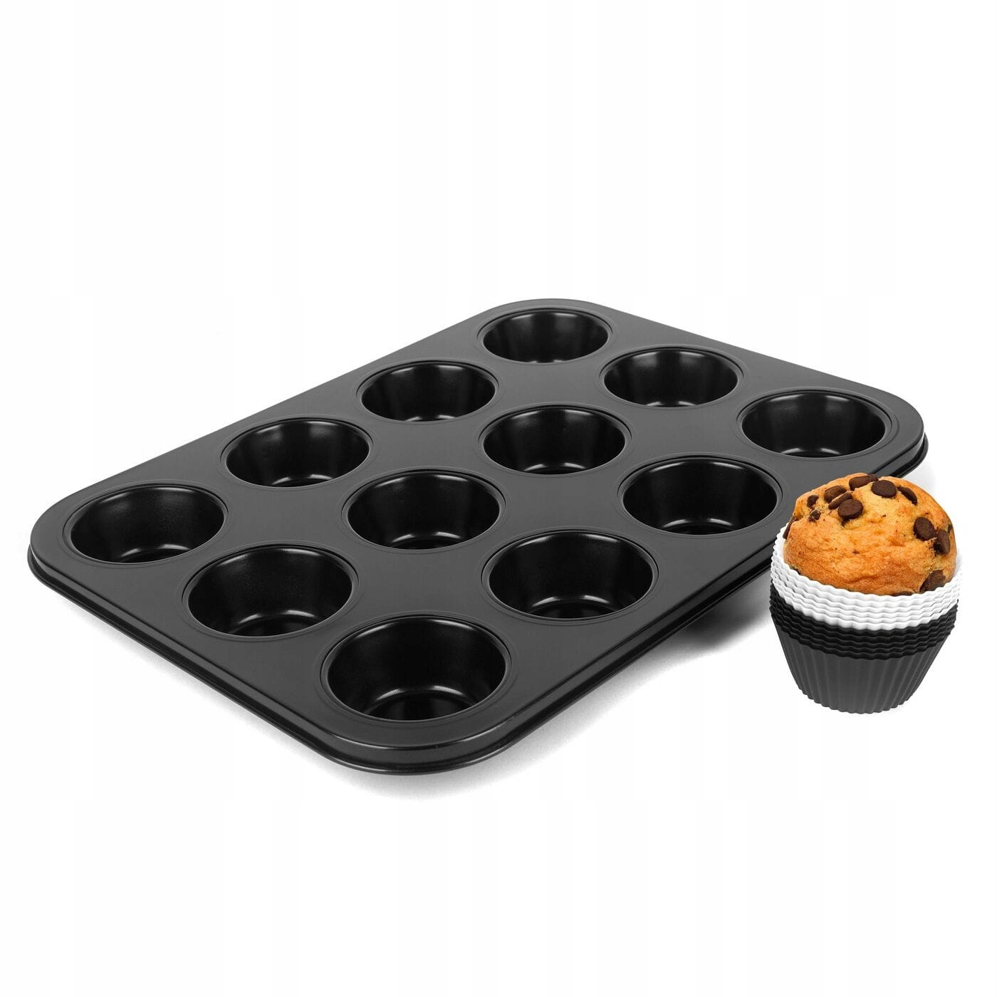 

Tadar Forma do muffinek z silikonowymi foremkami