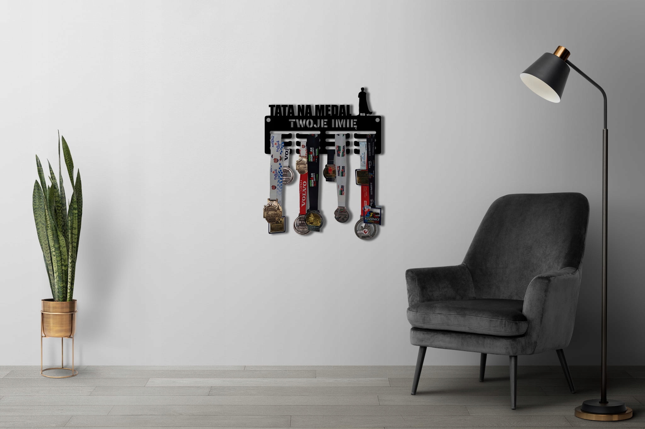 Wieszak na medale TATA NA MEDAL z IMIENIEM 125.1 Materiał inny
