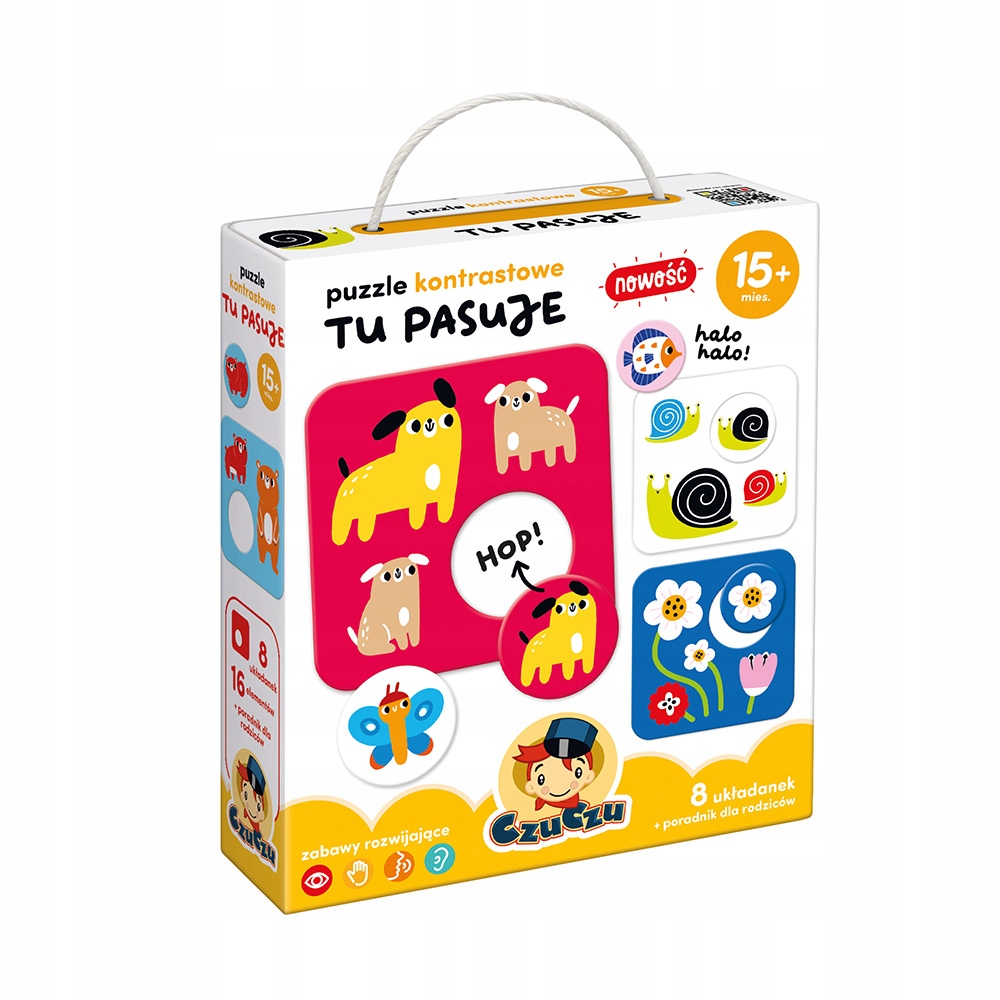 

Czuczu Puzzle kontrastowe Tu Pasuje 15m+ Czu Czu