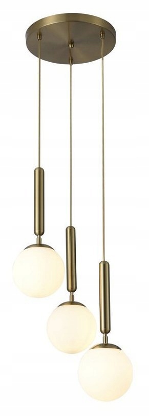 Tříbodová závěsná lampa ze skleněných koulí Divina 5353 Rabalux