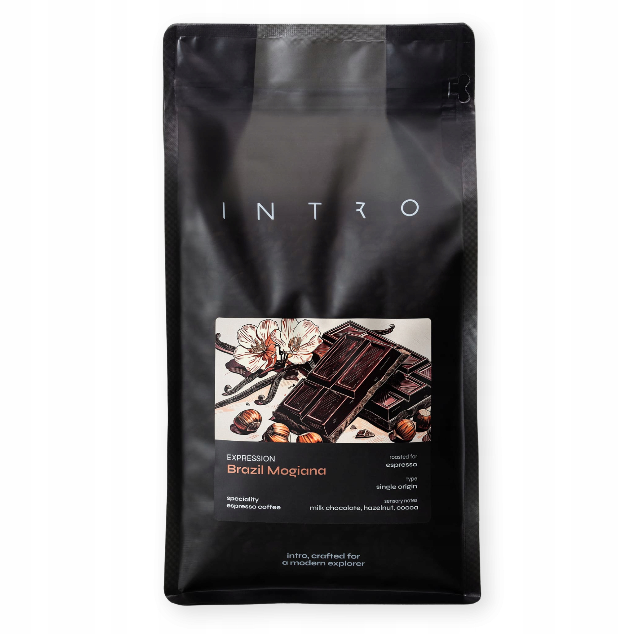 Káva zrnková 1 kg Brazílie Mogiana čerstvě pražená, speciální Intro