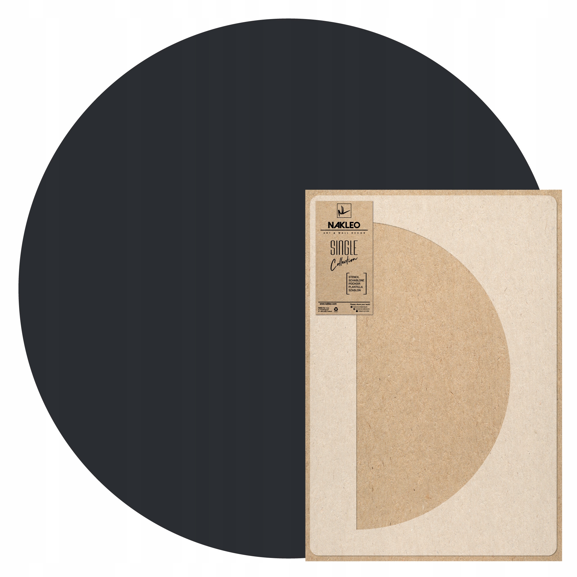 Šablona Malířská Kruh Kružnice L Prům. 84 cm Pro Omítky Opakovaně Použitelný Omítka Beton