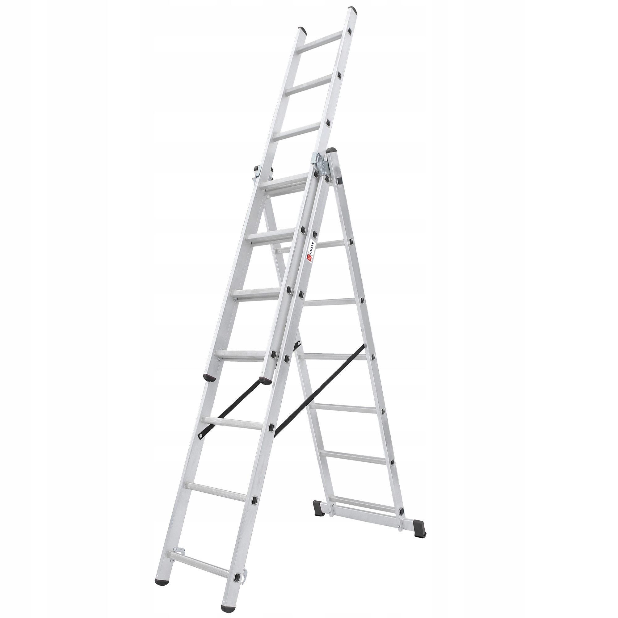 

Kadax Drabina Aluminiowa 3x8 Dwustronna Składana