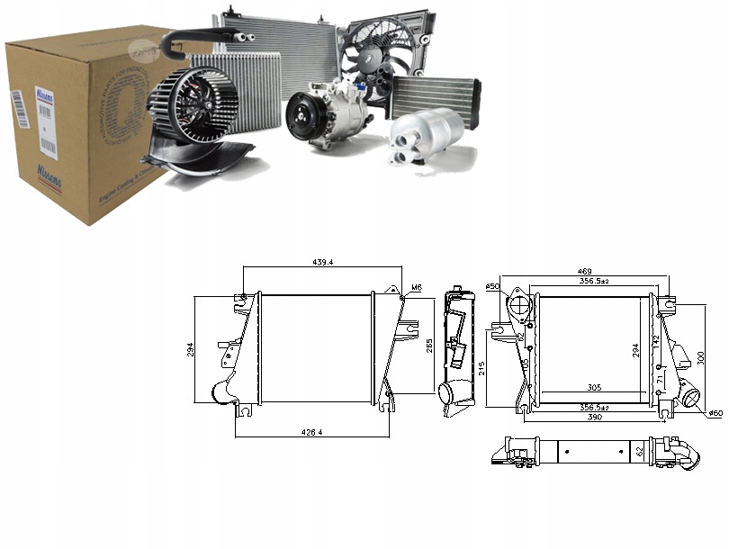 NISSENS INTERCOOLER NISSAN X-TRAIL 2.2 DI 4X4 (T30