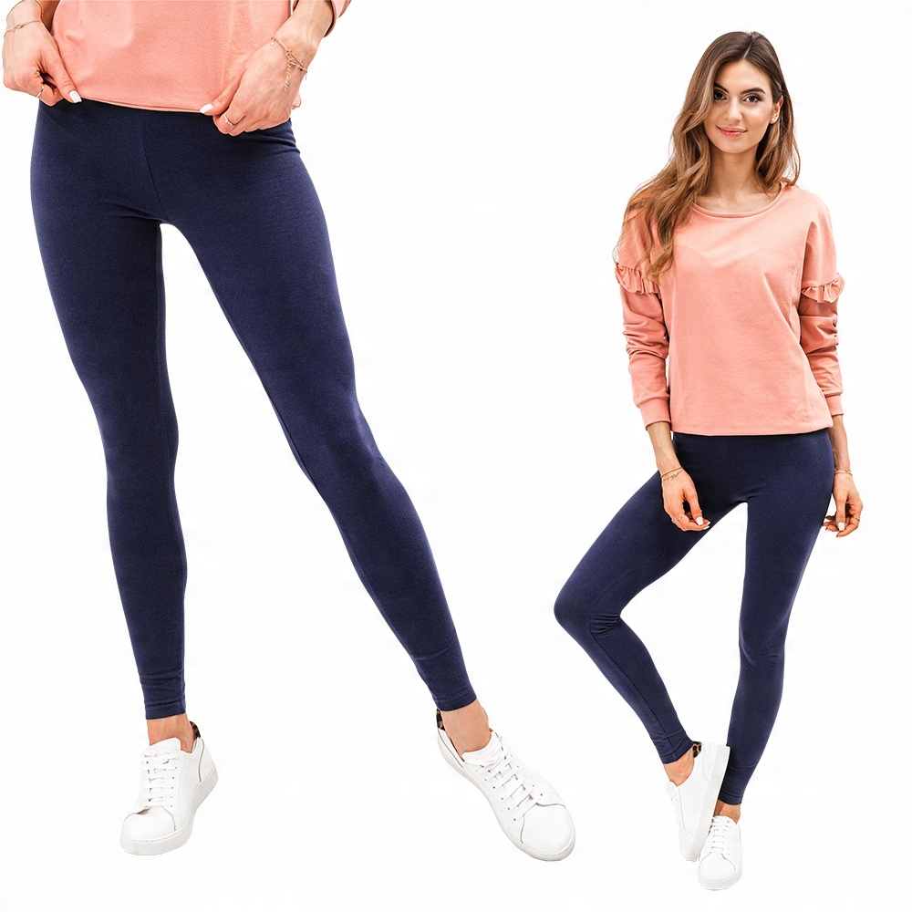 

Spodnie damskie legginsy 071PLR granatowe L