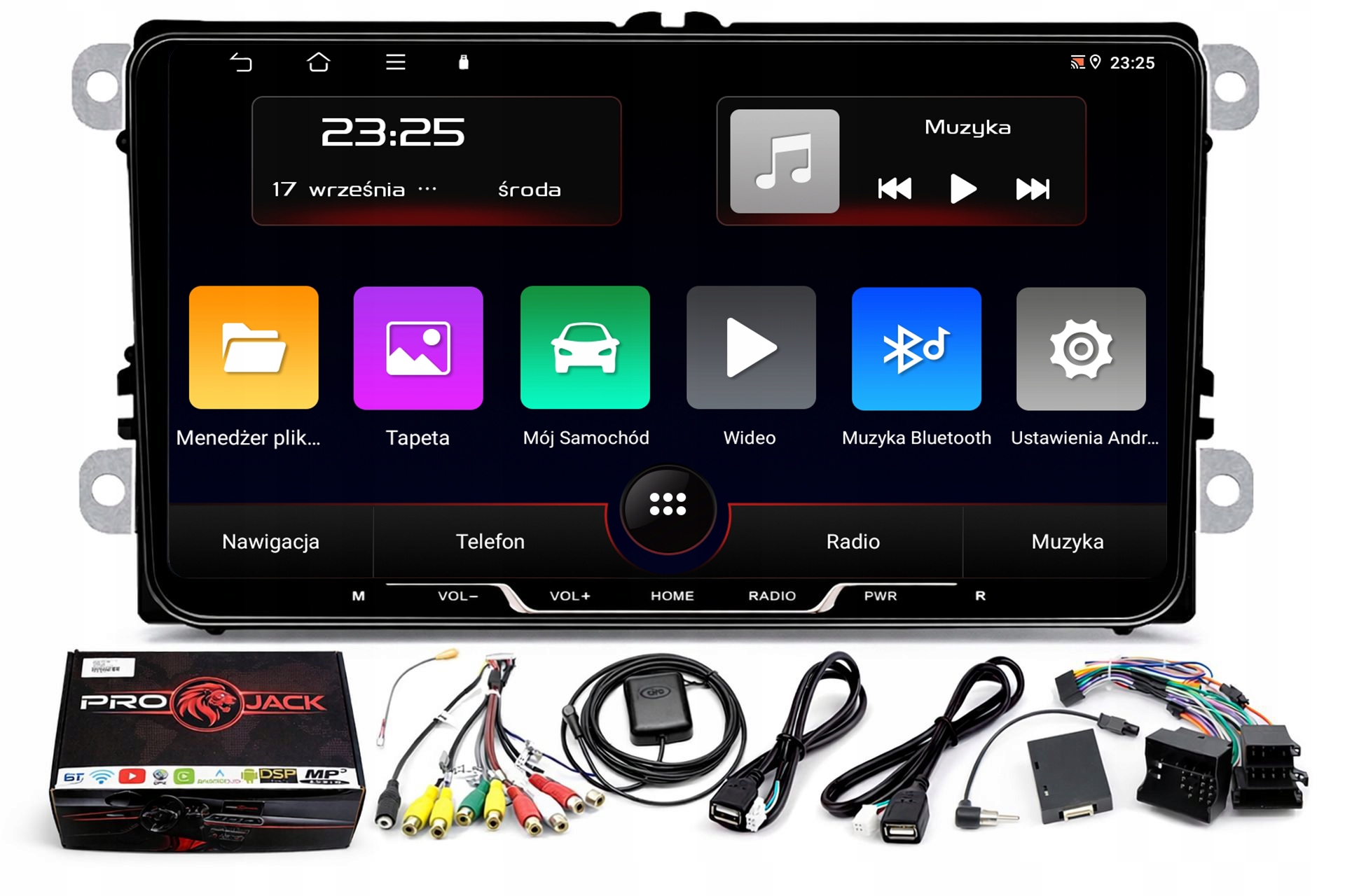 Rádio Navigácia Gps Android Vw Transporter T6 2015-2019 Wifi Carplay 4/64GB