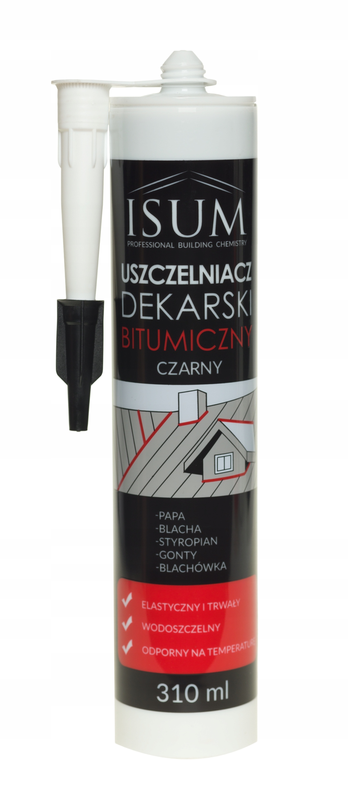 

Isum Uszczelniacz Dekarski Czarny 310ml Bitumiczny