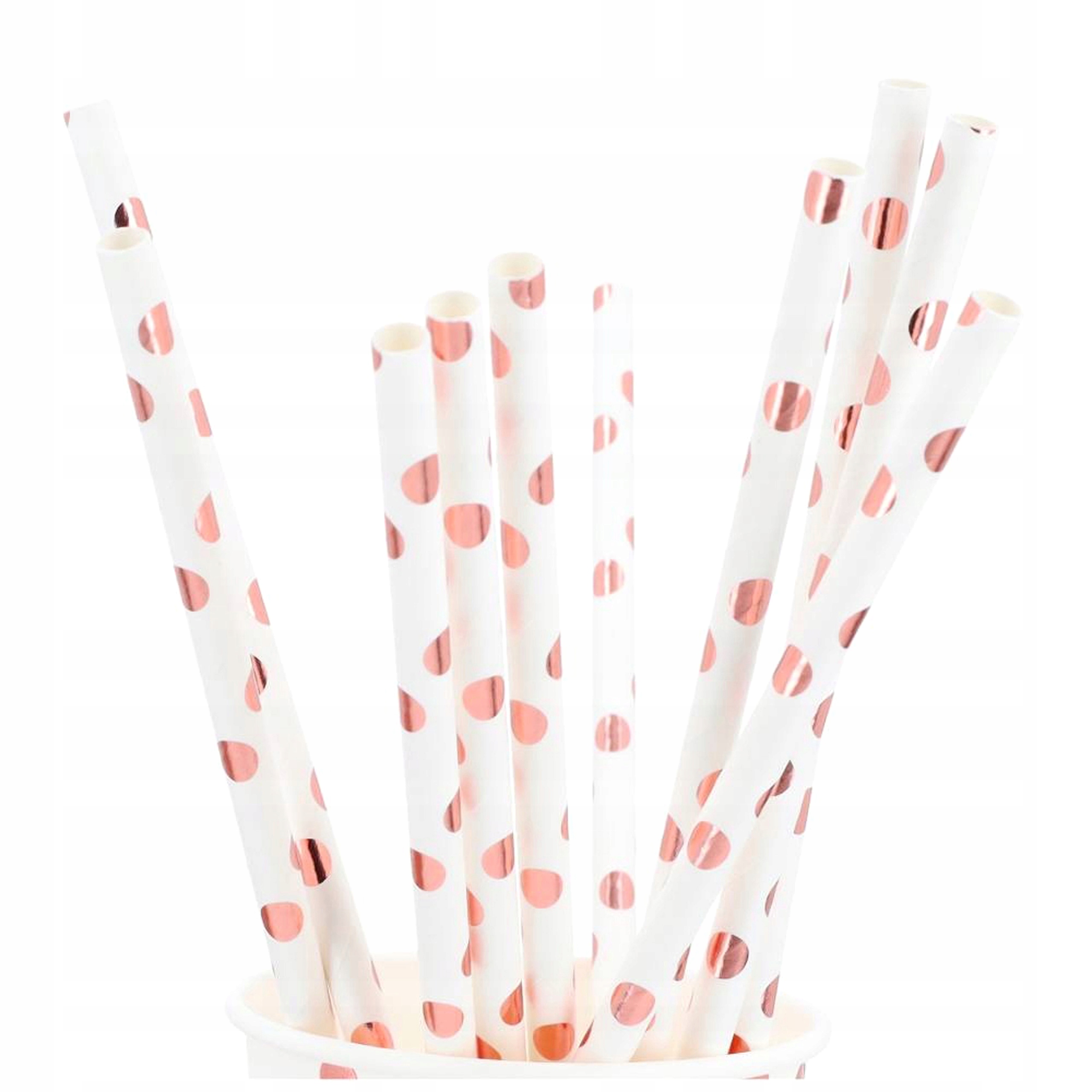 SŁOMKI PAPIEROWE jednorazowe rurki do picia na napoje drinki PANIEŃSKI