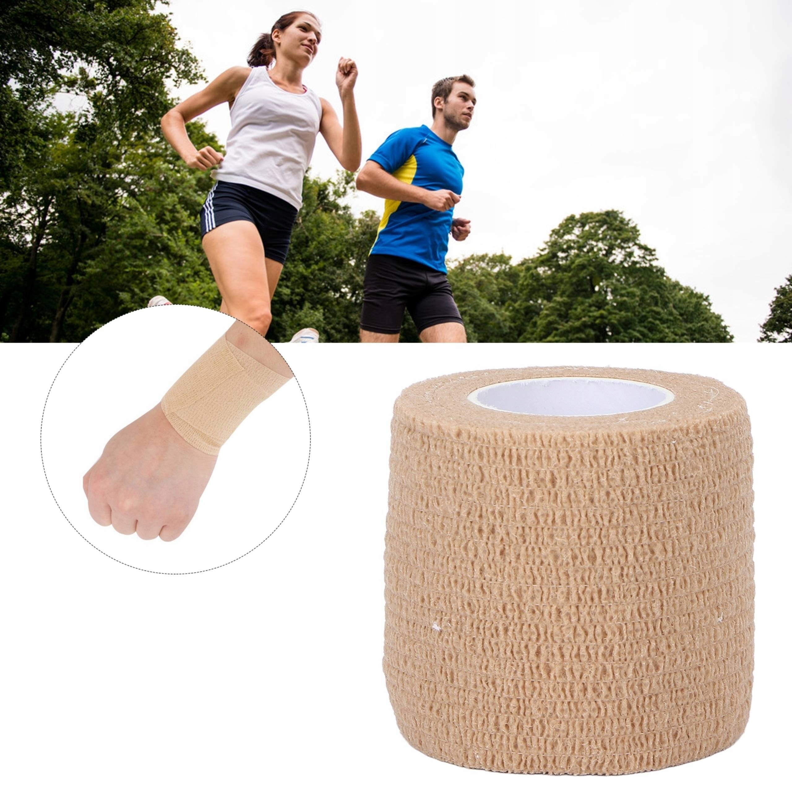 BANDAŻ KOHEZYJNY ELASTYCZNY SAMOPRZYLEPNY Producent inny