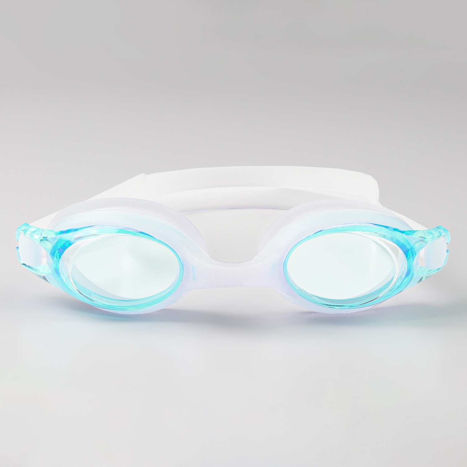 Okulary do pływania nurkowania snorkelingu pływackie błękitne dla dzieci i młodzieży — 9