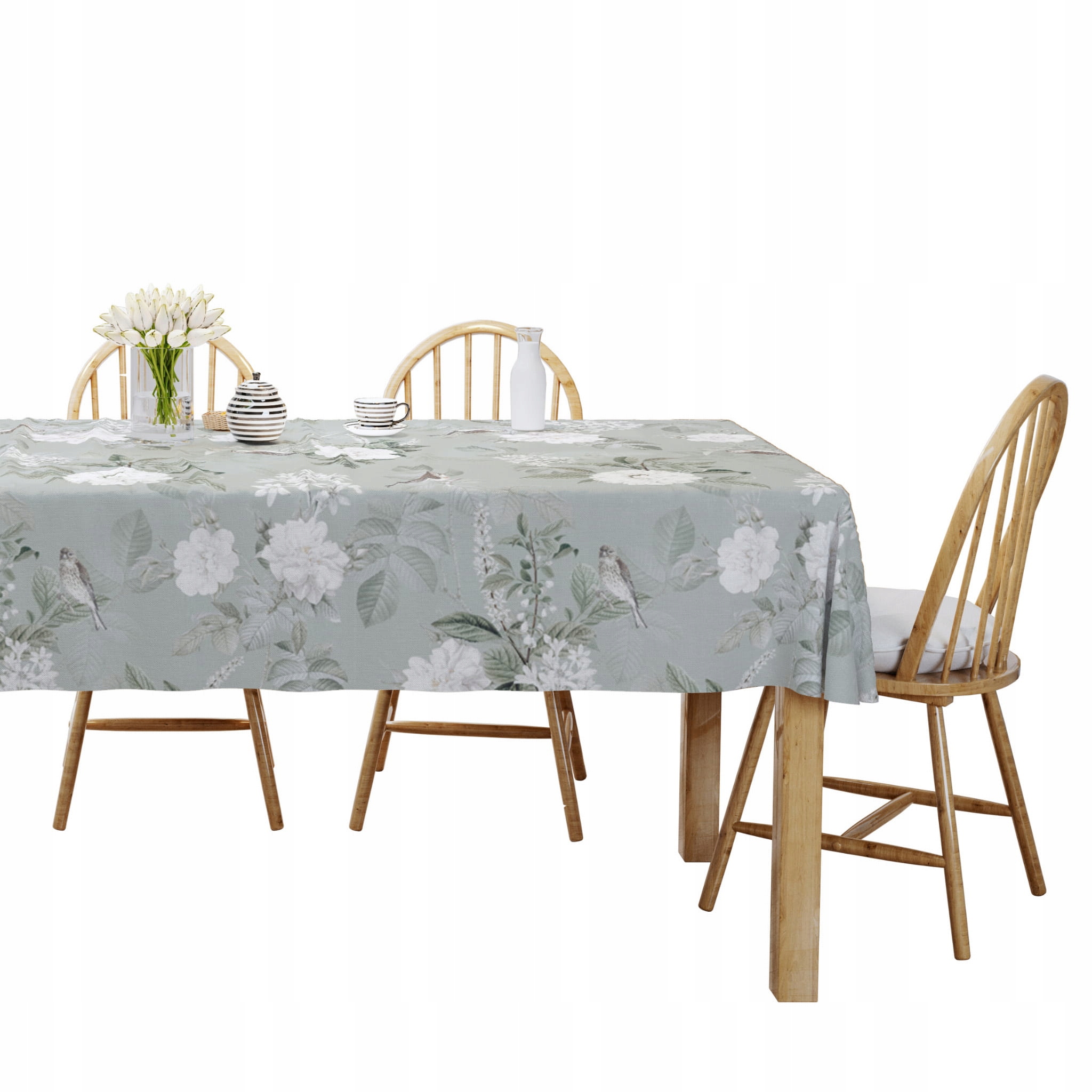 

Obrus Na Stół 85x85 Białe Kwiaty 4271A