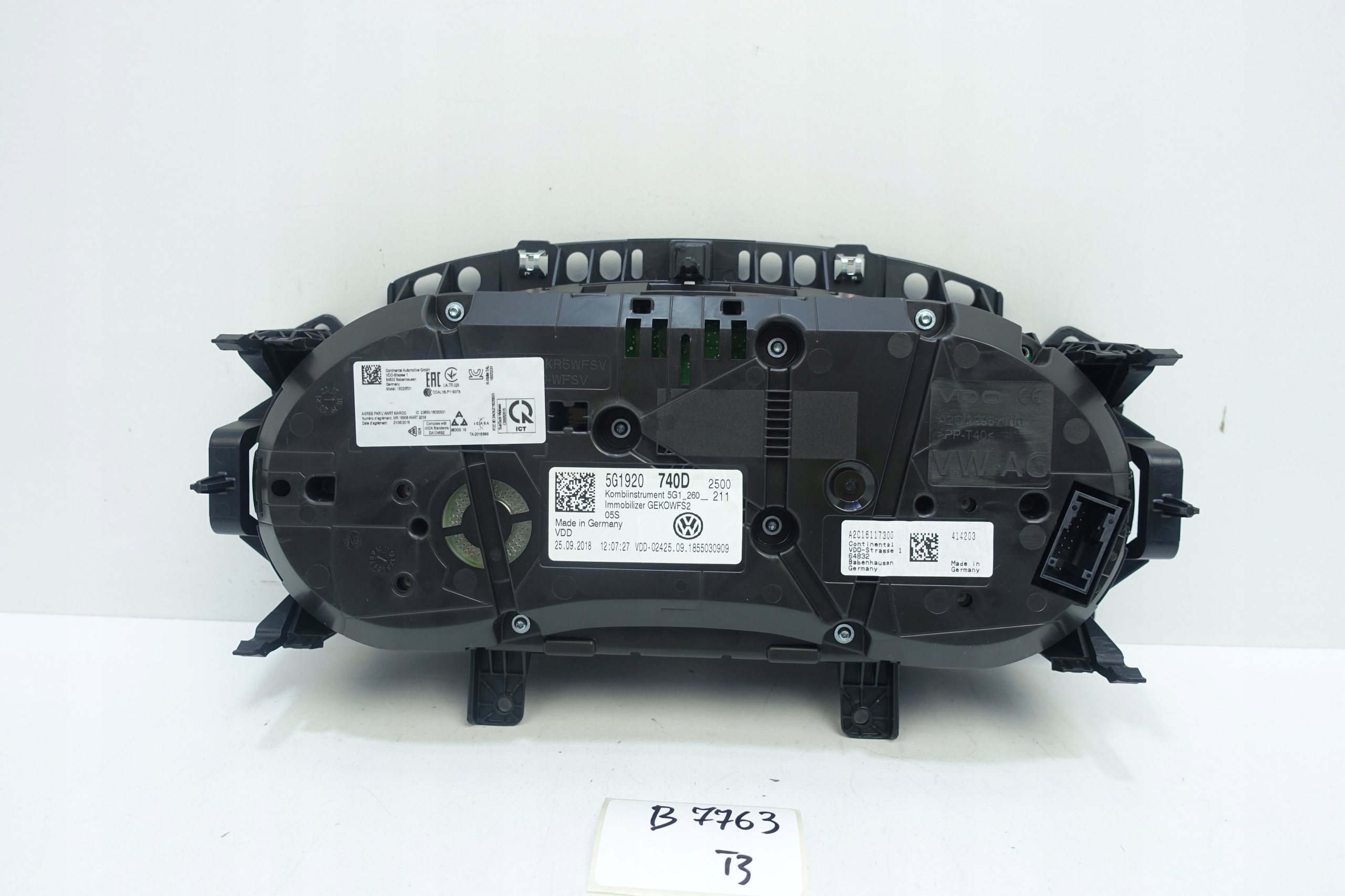 dials dials VW GOLF VII 7 5G 41368KM 5G1920740D