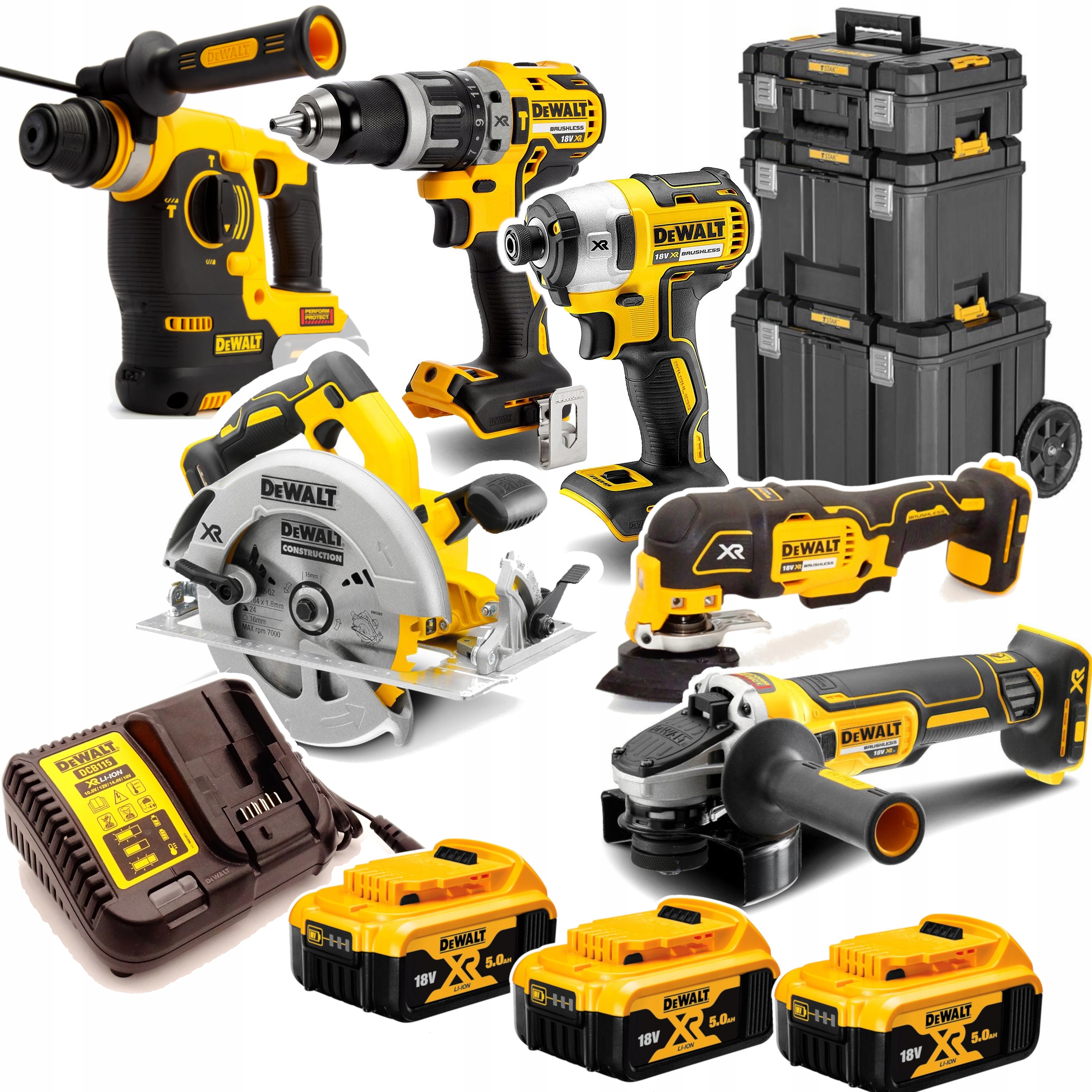 

Zestaw Narzędzi DeWALT DCK654P3T 3x5Ah 18V Aku Xr
