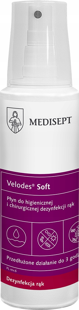 

Velodes Soft Szybka dezynfekcja rąk 250ml Atomizer
