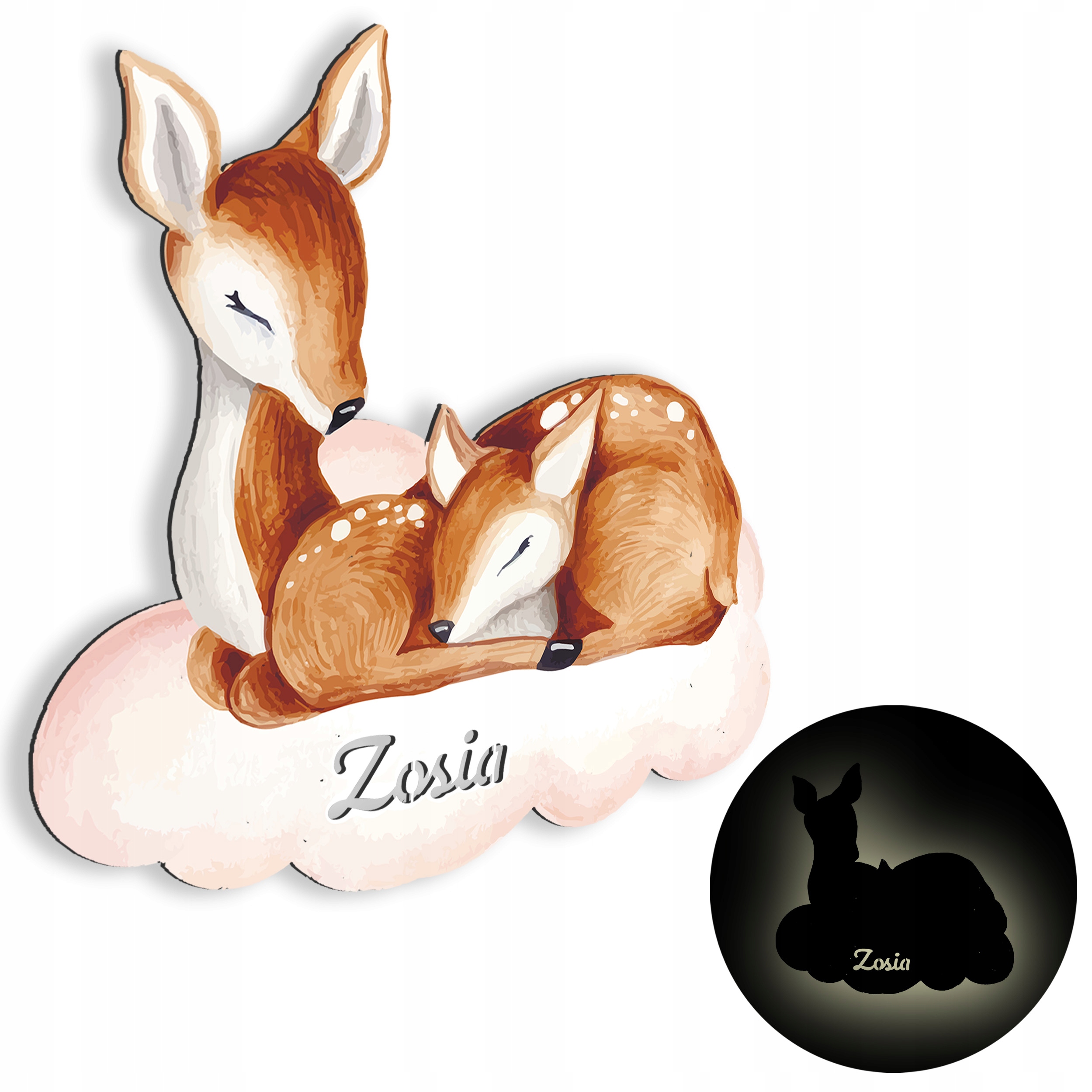 Лампа LED с именем ночная sarenka к вашим облако имя