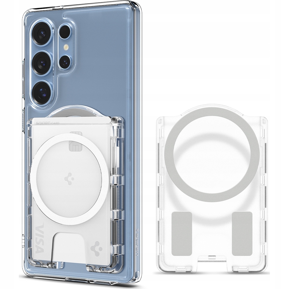 Peněženka na tři karty Spigen Ultra Hybrid MagFit+ pro řadu Galaxy S25, lehká