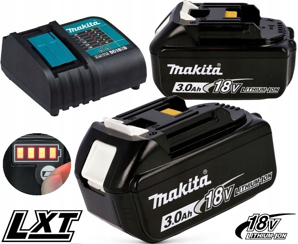 EnergyPack 18V, 1 chargeur double + 2 Accus 5.0 Ah Makita